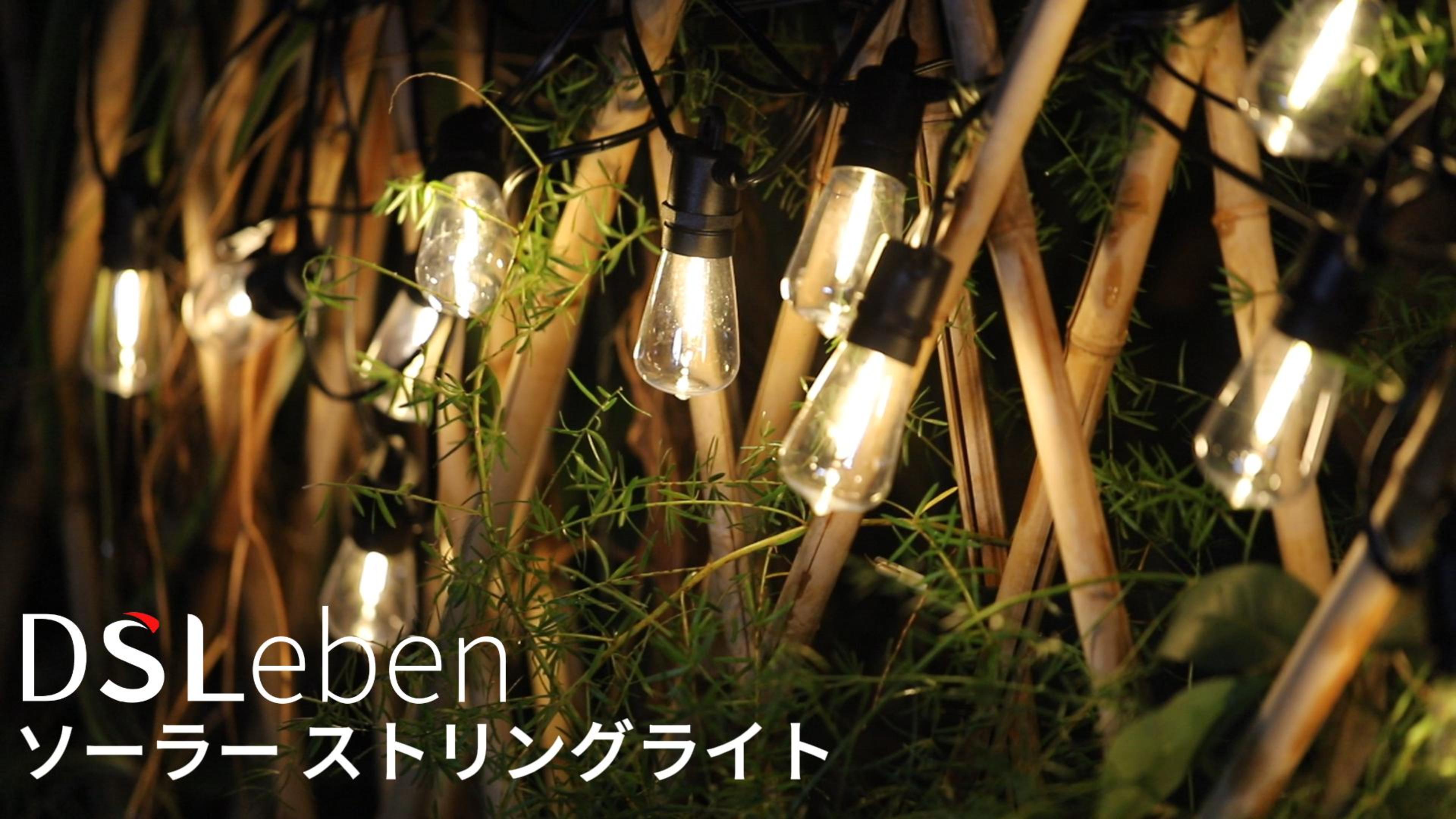 Amazon.co.jp: ストリングライト ソーラー 12m 防雨型 夜間自動点灯